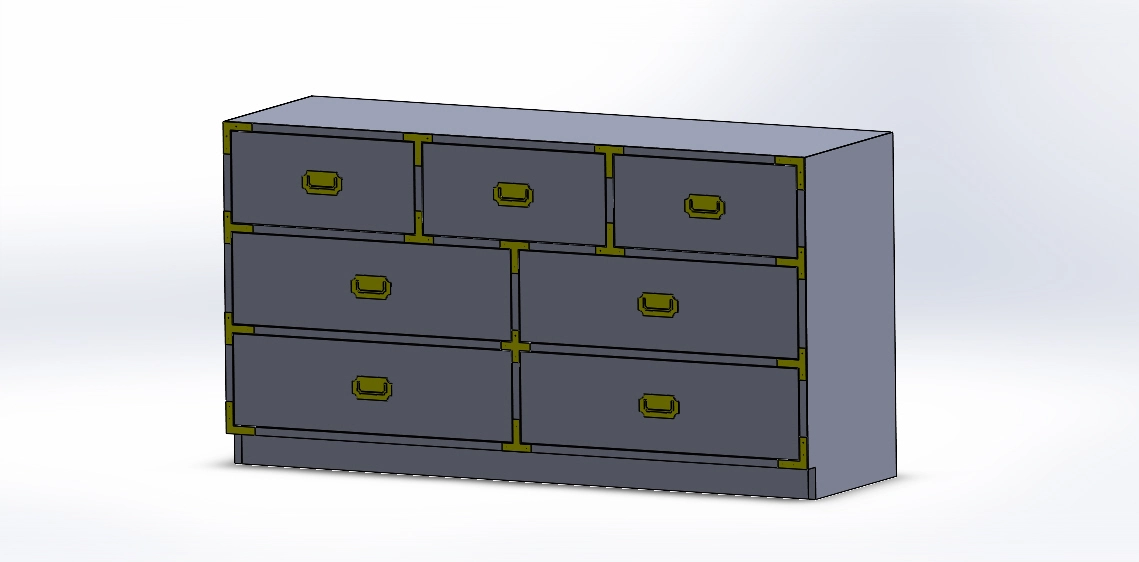 Campaign Dresser Plan - Modern Wood Runner
